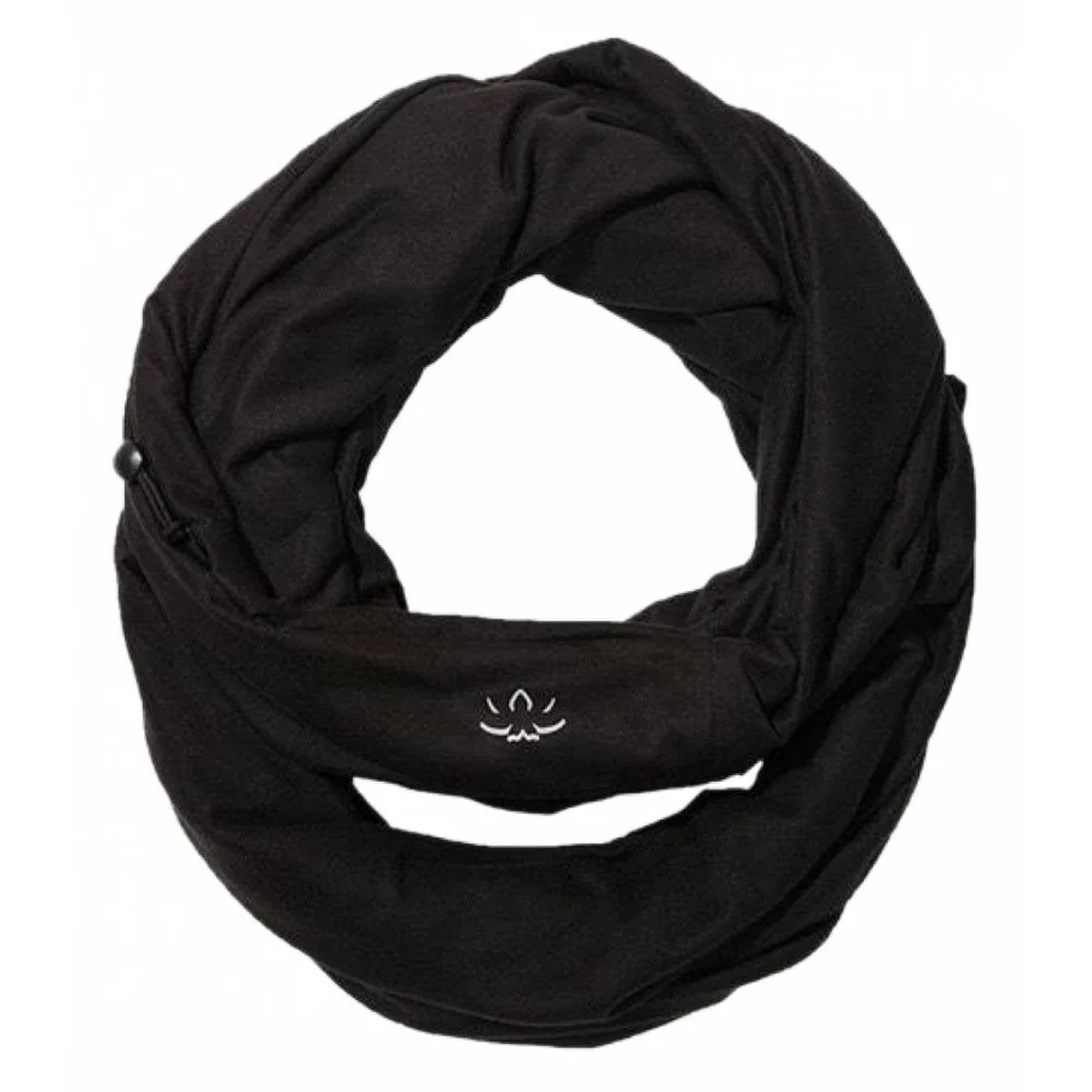 Beyond Yoga NWT Pocket Infinity Scarf Black Casual Athleisure